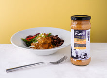 Load image into Gallery viewer, Barbados Chicken and rice and peas. Jar of Barbados Sauce